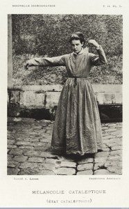 L0040298 Female patient with melancolie catalepsy